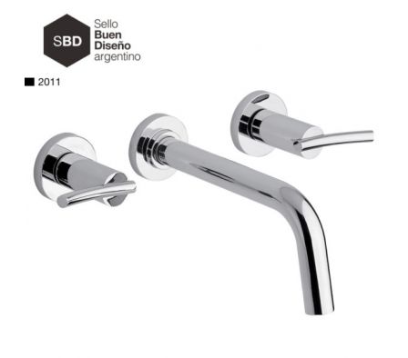 MEZCLADORA PARA LAVATORIO F.V LIBBY 203/39 DE PARED CROMO