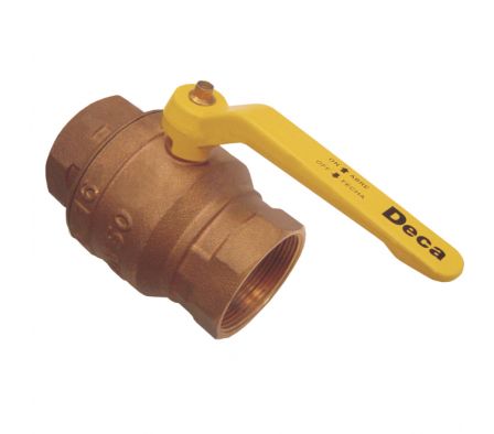 LLAVE DE PASO MEDIA VUELTA P/ GAS 1/2 DECA 1552.B.012