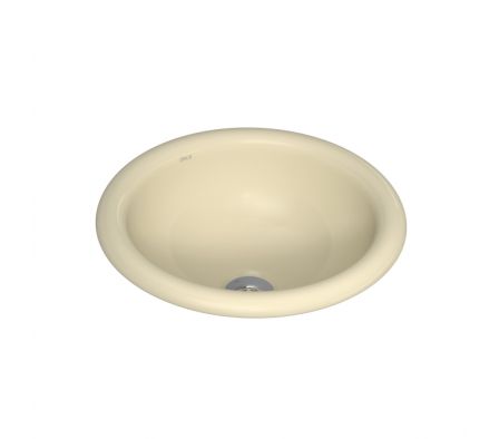 LAVATORIO SOBREPONER DECA REDONDO CREMA L.50.37