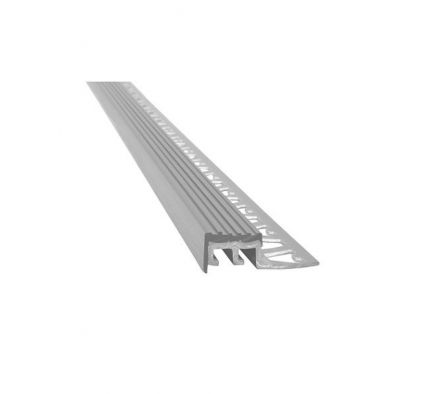 PROTECTOR PARA ESCALERA BORDE  PVC GRIS CLARO 10X18X2.5M 919