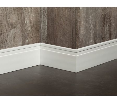 ZOCALO EXTRALINE TEXTURADO BLANCO 100MMX2,5MT 2320