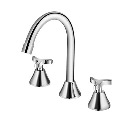 MEZCLADORA LAVATORIO PICO ALTO 1/2 DOCOL TRIO CR. 501806