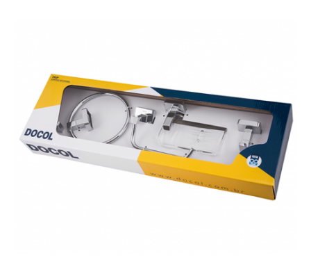 KIT ACCESORIOS 5 PIEZAS DOCOL TRIP CROMO 765606