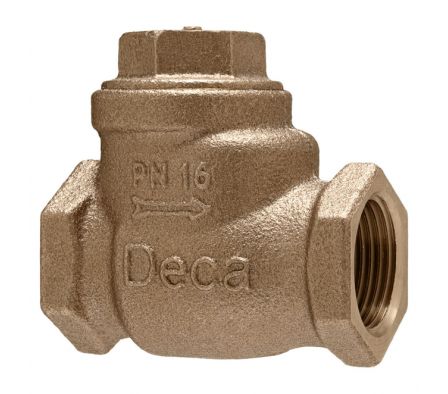 VALVULA DE RETENCIÓN HORIZONTAL 3/4''DECA BRONCE 053.034.0