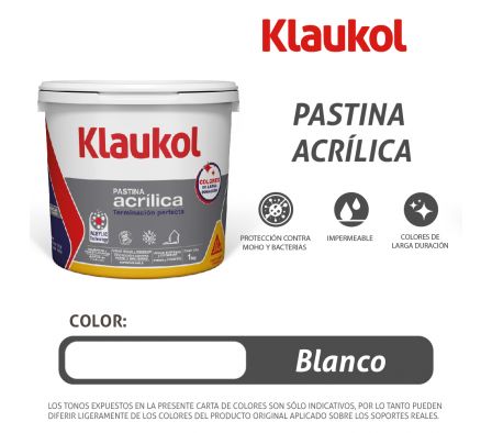 PASTINA KLAUKOL ACRILICA BLANCO 1KG