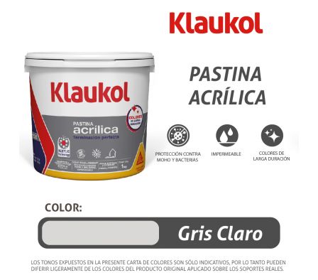 PASTINA KLAUKOL ACRILICA GRIS CLARO 1KG