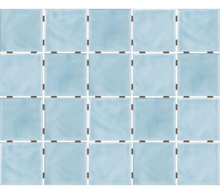 PISO PARED ELIANE AZUL CEU ONDA MESH BRILLANTE  7.5X7.5   1.59 X260U