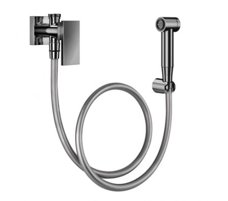 DUCHA HIGIENICA CON LLAVE Y DERIVACION EDGE GRAFITO PULIDO 850348