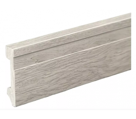 ZOCALO ATRIM LINE COMPUESTO GRIS 69MM X2.5MTS 2335