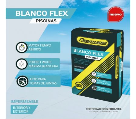 ADHESIVO PENNSYLVANIA BLANCO FLEX PISCINA.(B/20KG)