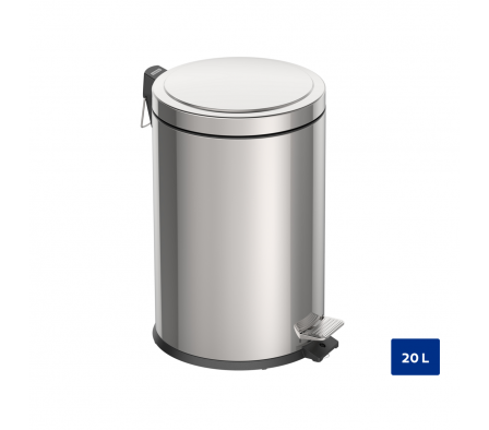 BASURERO INOX. C/PEDAL BRASIL TRAMONTINA 20LTS. 94538/120