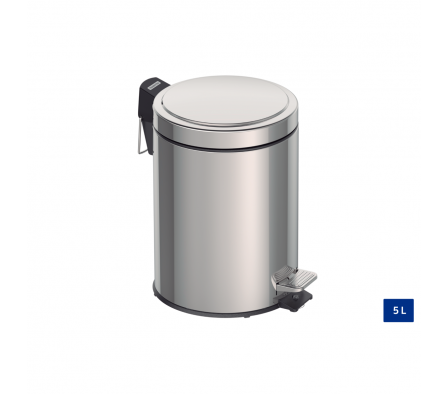 BASURERO INOX. C/PEDAL BRASIL TRAMONTINA 5LTS. 94538/105