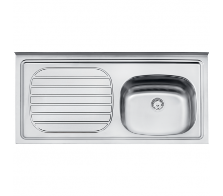 PILETA 1 BACHA ESCURRIDOR IZQ.TRAMONTINA (100X50X13CM) ACERO INOX