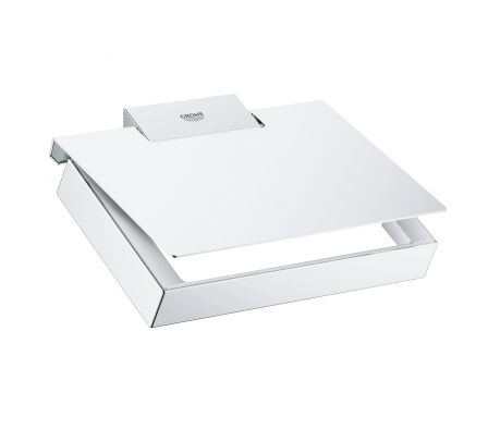 PORTARROLLO C/ TAPA GROHE SELECTION CUBE CR 40781000