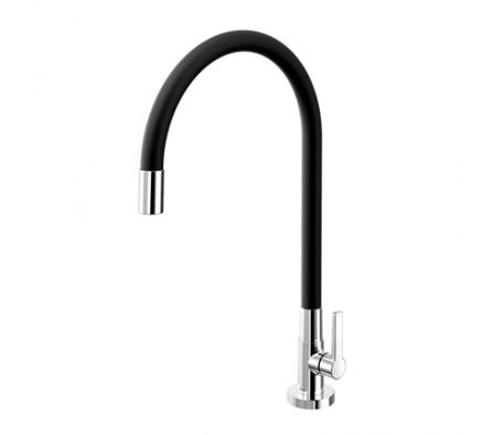 GRIFO MESA/COCINA PICO ALTO DOCOL GALIFLEX NEGRO CR 966957