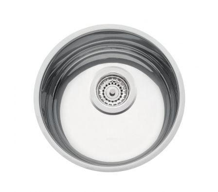 BACHA EMBUTIDA REDONDA TRAMONTINA ALTO BRILLO 4.5´ (30X16) 94010/202