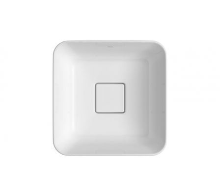 LAVATORIO SOBREPONER DECA L.21030.17 CUADRADO BLANCO