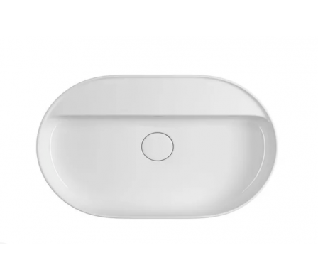 LAVATORIO DE APOYO DECA OVALADA CON MESA BLANCO L.14060.M.17