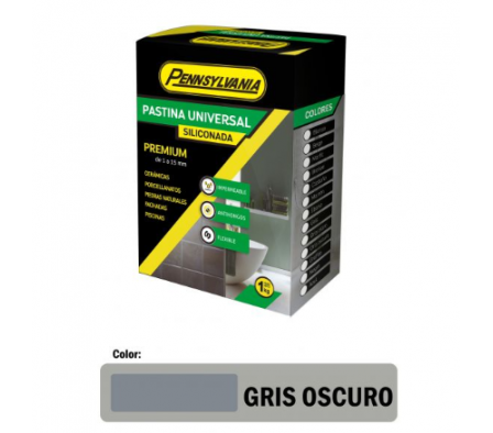 PASTINA PENNSYLVANIA ACRILICA CON CATALIZADOR GRIS OSCURO (1 KG)