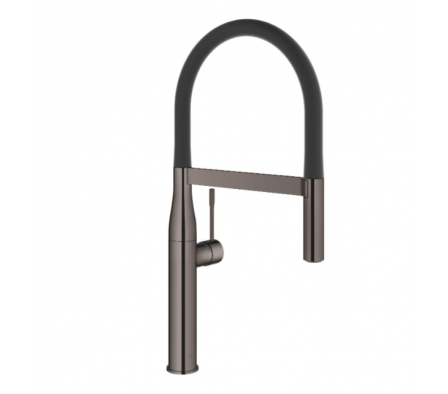 MONOCOMANDO MESADA COCINA GROHE ESSENCE 1/2 HARD GRAFITO BRILLO 30294A00