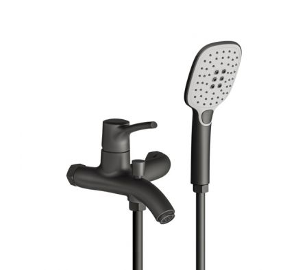 MONOCOMANDO PARED P/BAÑERA Y DUCHA MANUAL FV NEGRO SAUCHE 310/S9-NG