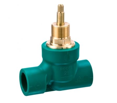 VALVULA BASETEC PPR 1/2 VUELTA 25MM DOCOL 524500