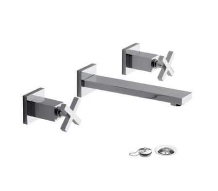 MEZCLADORA PARA LAVATORIO DOMINIC FV 203/85 SATINADO DE EMBUTIR